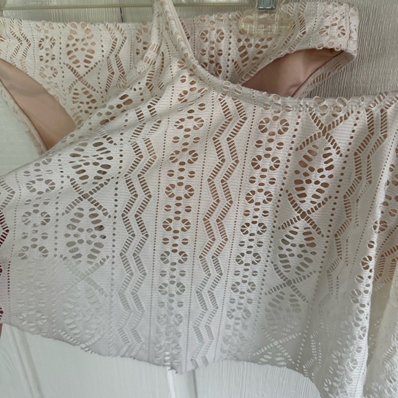 Xhilaration Cream Lace Boho Neutral Bikini Set - Picture 2 of 6